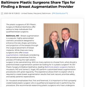 Dr. Carrie Houssock & Dr. James Vogel Discuss Tips for Choosing a Breast Augmentation Surgeon